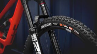 The Capra Core 3 with the RockShox Zeb Ultimate fork