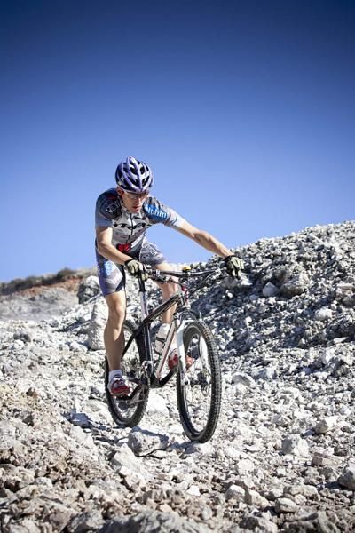 A Trek-Brentjens Mountain Bike Team rider