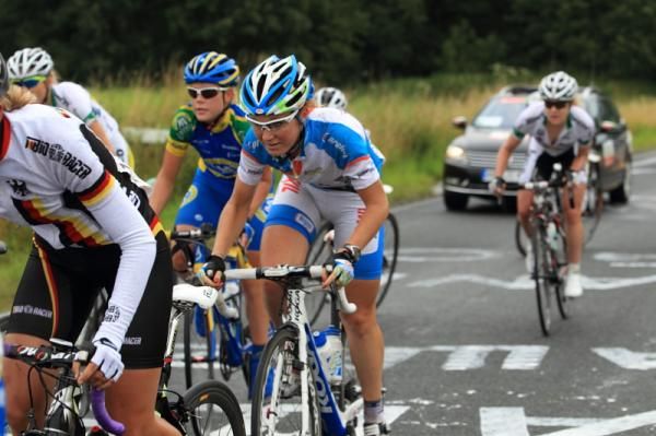 Amy Pieters (Skil Koga) had a great stage and maintained her lead in the young rider competition