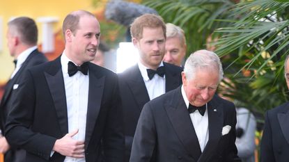 Princes william prince harry and prince charles