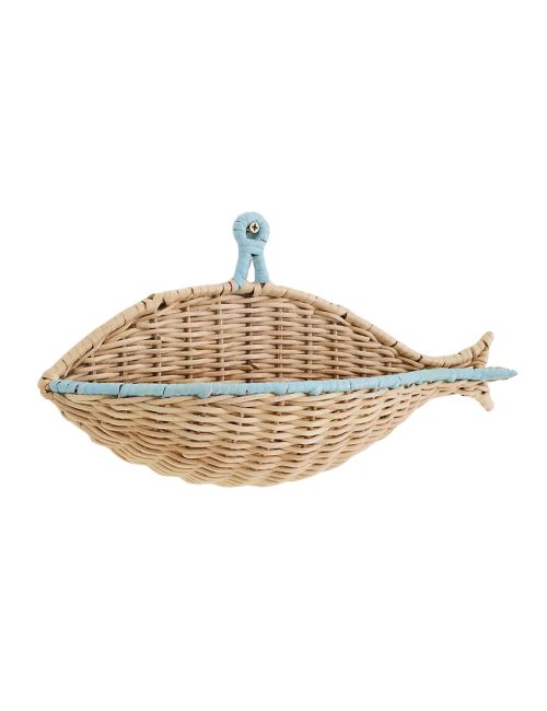 Fish Wicker Wall Basket