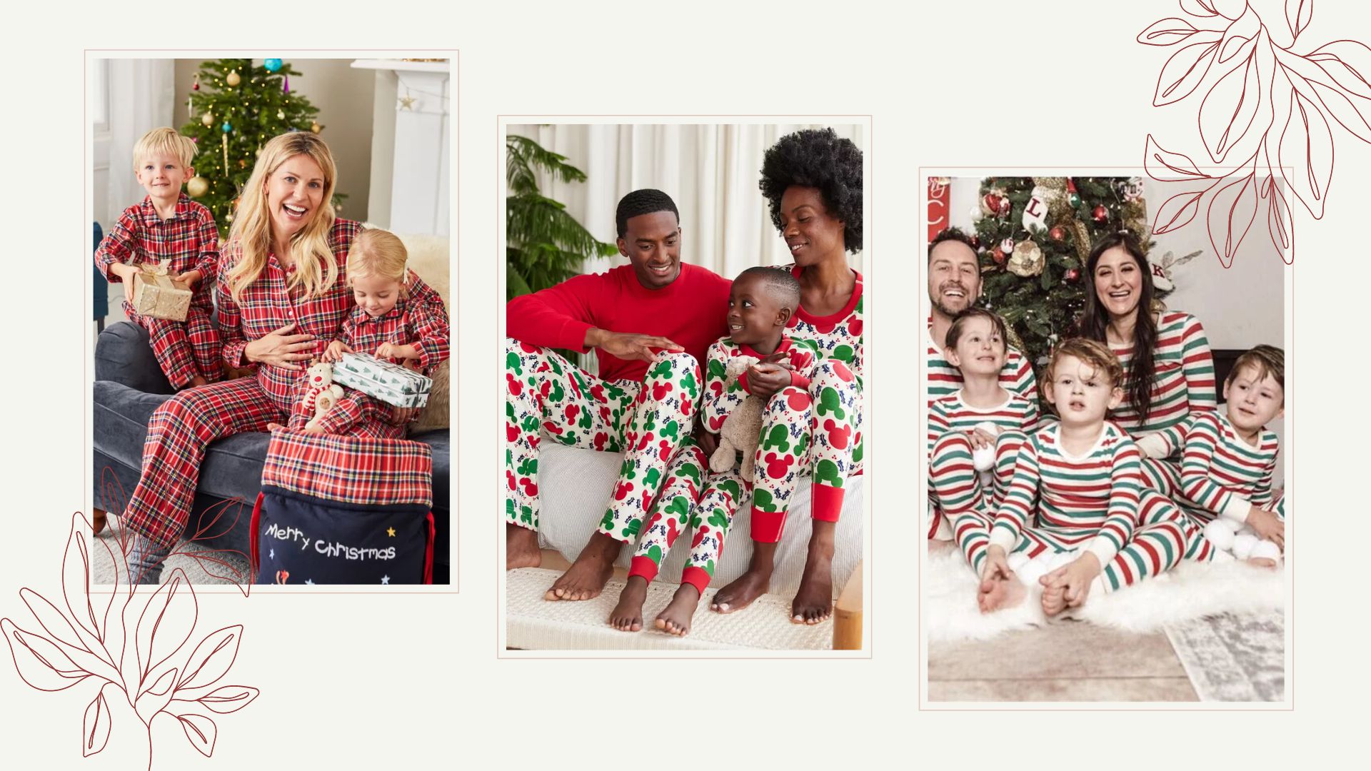 Macy's Family Pajamas Red footie Reindeer Pajamas  Toddlers/Kids/Men's/Women's