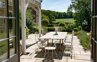 Country house garden terrace