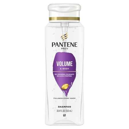 Pantene Pro-V Volume and Body Shampoo, All Hair Types, 10.4 Fl Oz