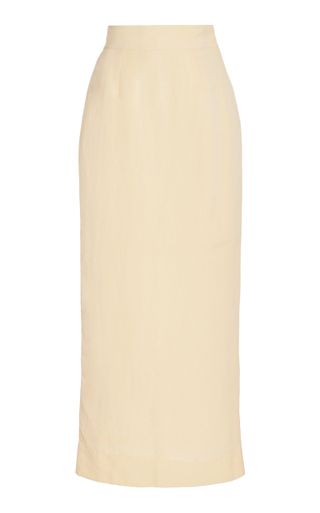 Emma Linen-Blend Maxi Skirt