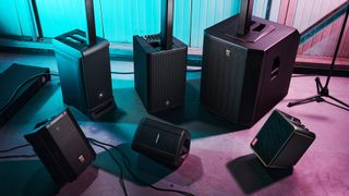 A selection of PA systems in out testing studio