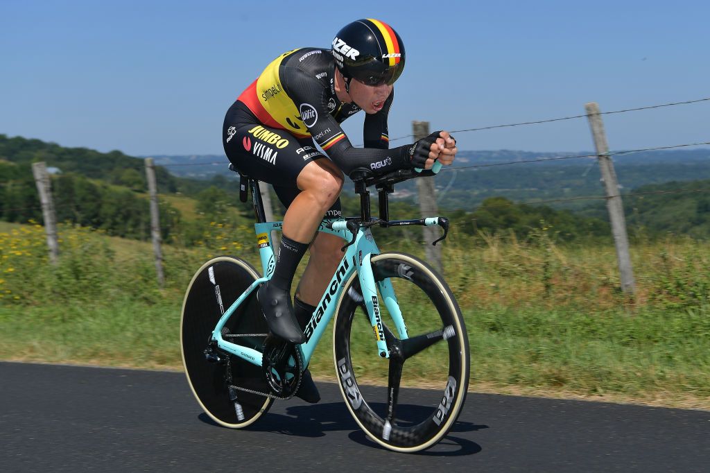 Wout Van Aert went off fast before crashing late on