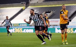 Newcastle captain Jamaal Lascelles headed the home side ahead