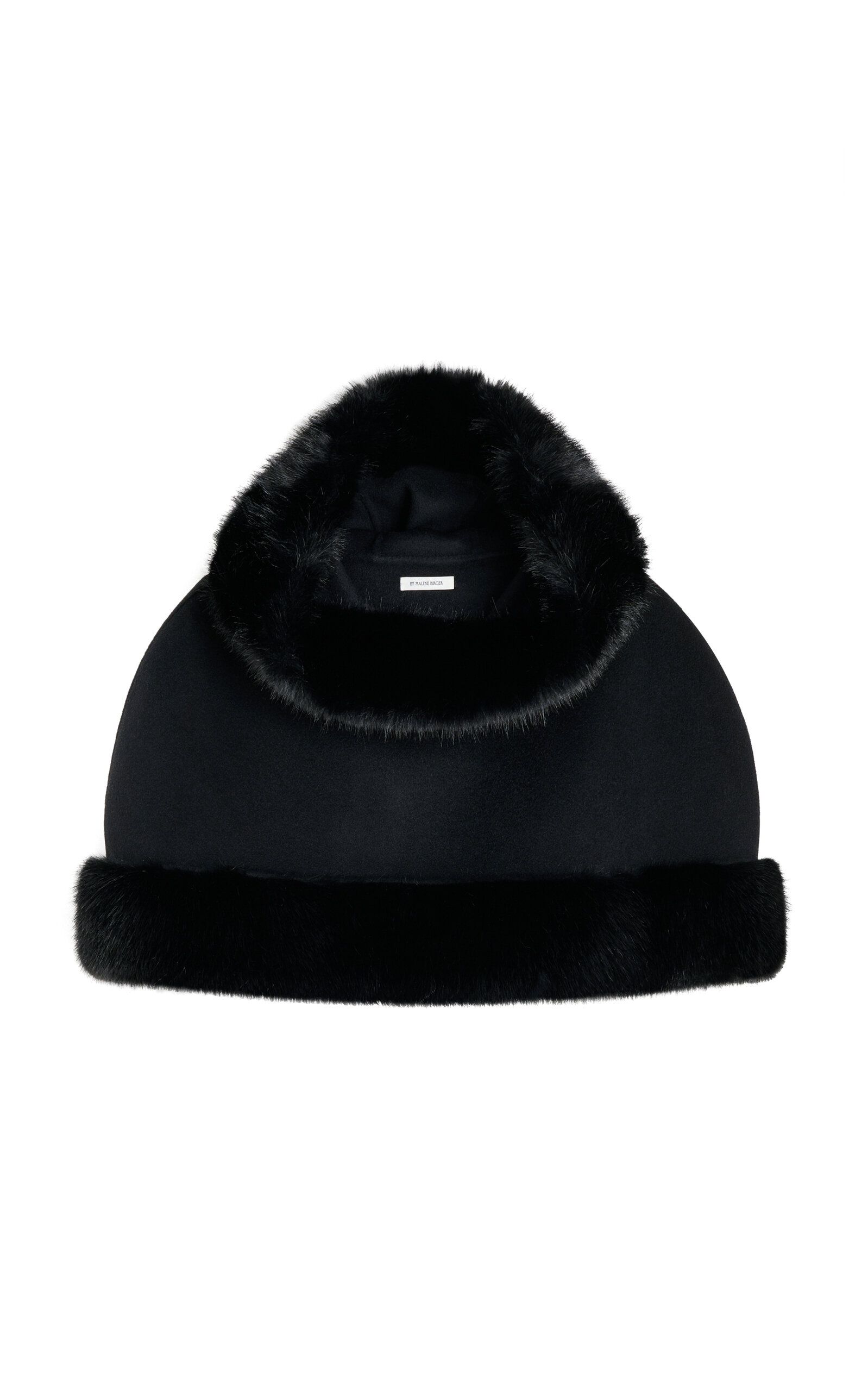 Marta Fur-Trimmed Hooded Poncho