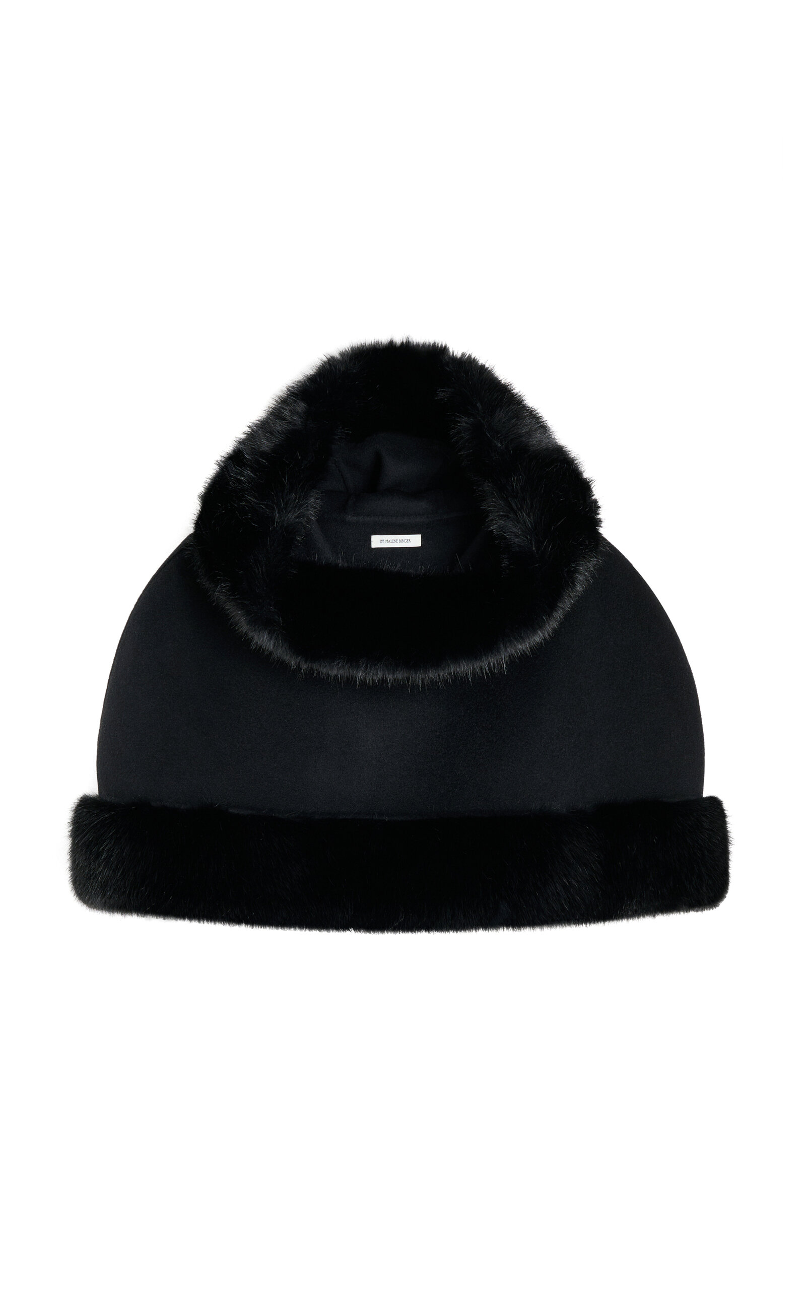 Marta Fur-Trimmed Hooded Poncho