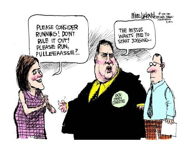 Chris Christie reconsiders a jog