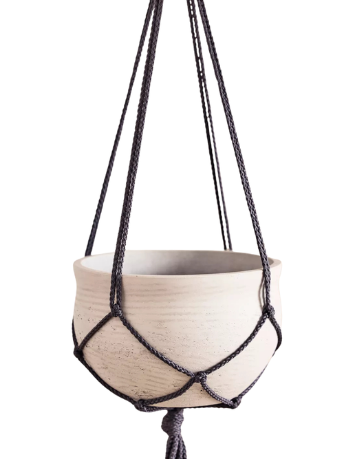 Hanging Round Cement Planter