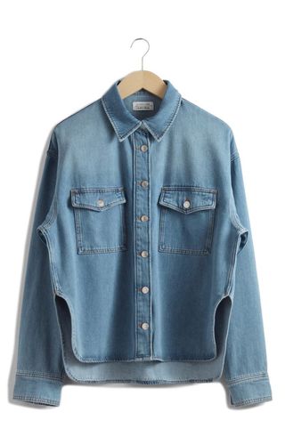 Denim Button-Up Shirt