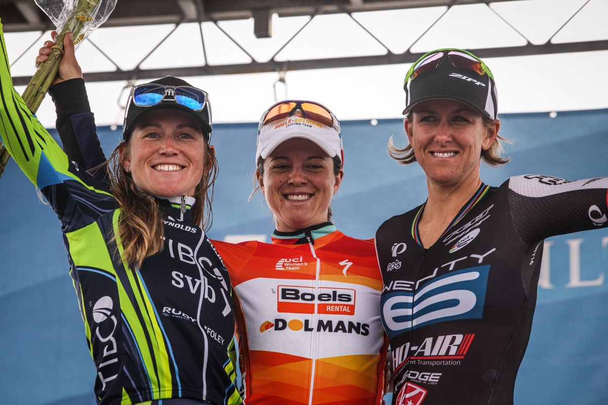 The top three women for todays TT