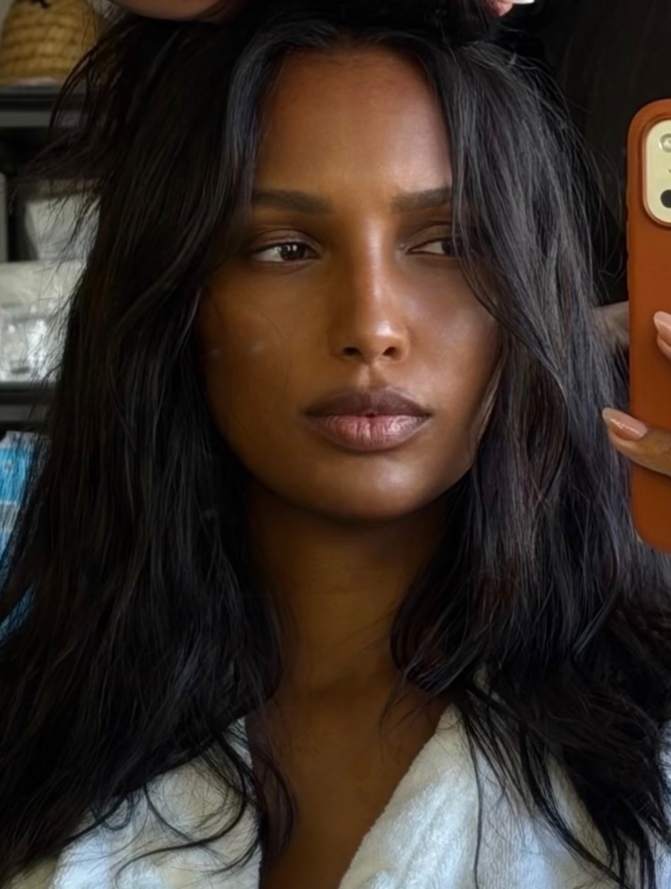 Jasmine Tookes taking a selfie
