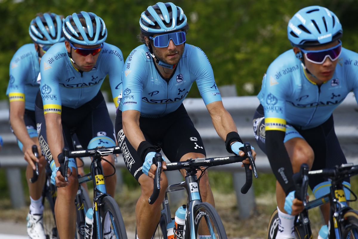 Astana Pro Team doing some work