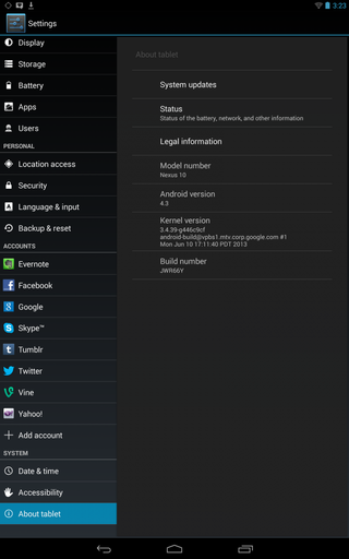 Nexus 10 JWR66Y OTA