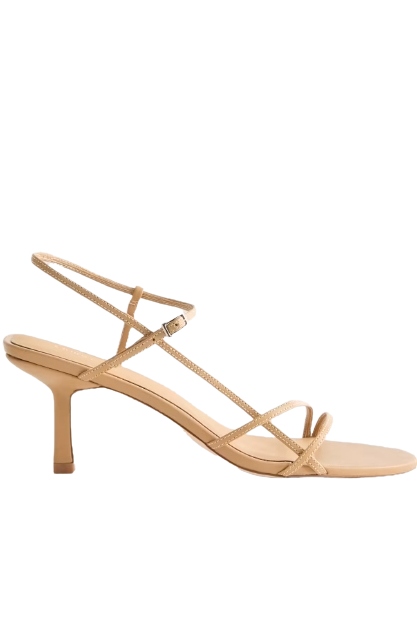 Italian Leather 70mm Strappy Heel