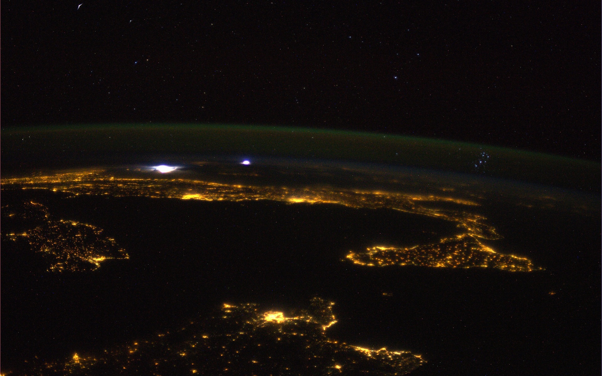 Mediterranean Pleiades Storm Parmitano ISS 1920 