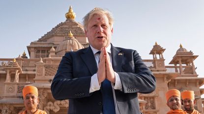 Boris Johnson is currently on a visit to India