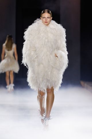 Faux fur on the runway.