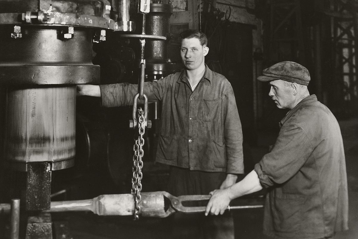 August Sander: At the Power Hammer, 1938
