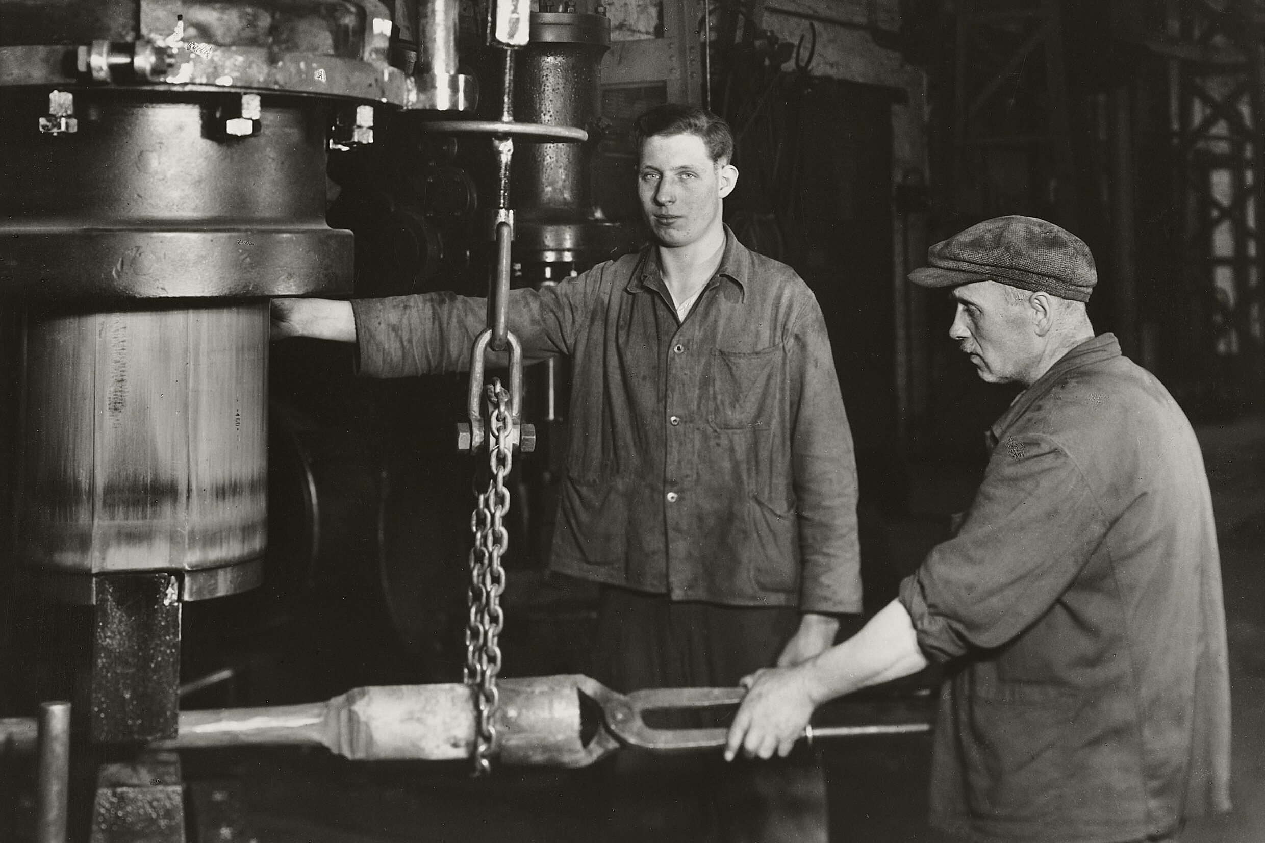 August Sander: At the Power Hammer, 1938
