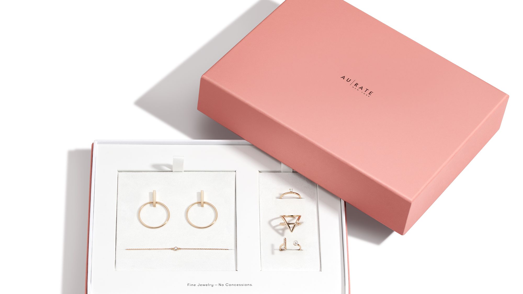 AUrate Fine Jewelry Subscription Box AUrate Review Marie Claire