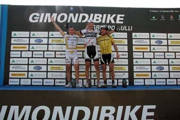 Elite men's podium: Alexey Medvedev, Marzio Deho and Pierluigi Bettelli