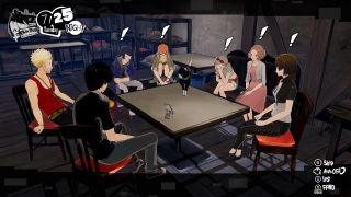 Persona 5 Strikers - friends in loft
