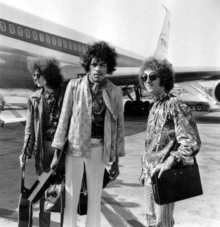 21st August 1967: The Jimi Hendrix Experience at London Airport