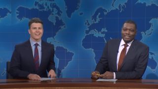 Colin Jost and Michael Che open up Weekend Update