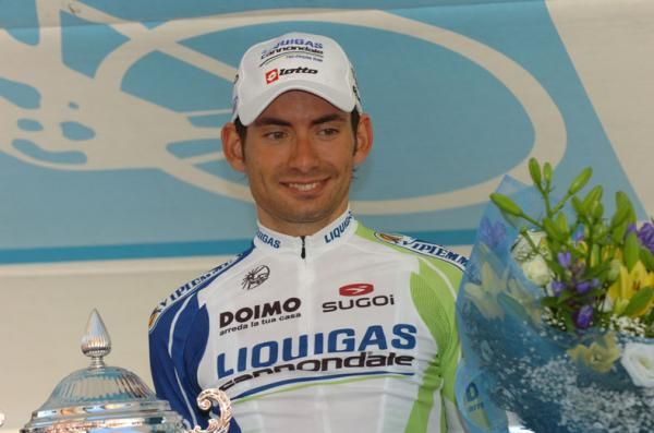 Simone Ponzi (Liquigas-Cannondale) finished in second place.