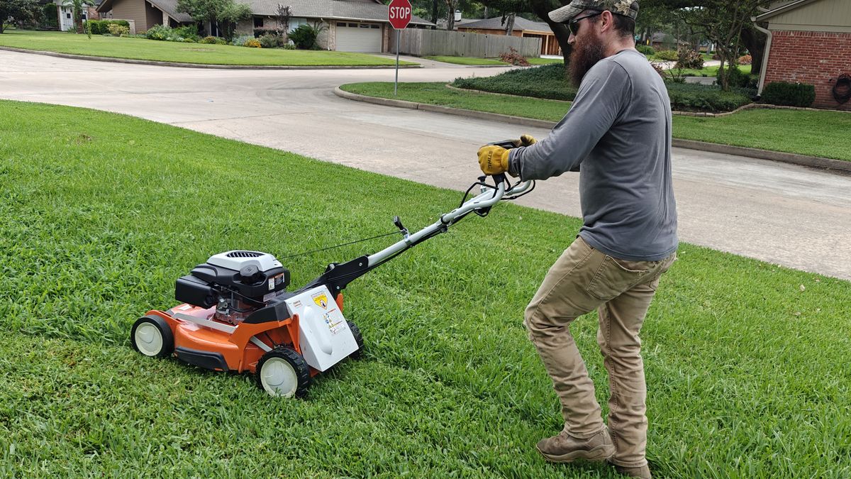 Left handed lawn mower sale