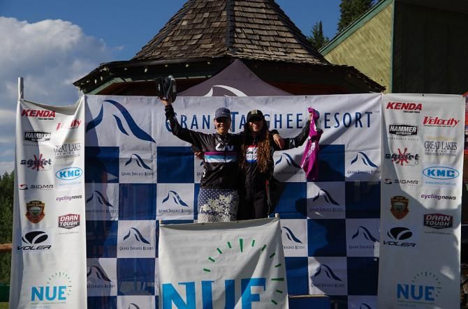 Women's podium at the Pierre's Hole 100