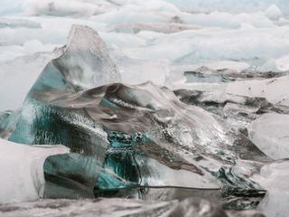 Ice formation at Jökulsarlon, Iceland