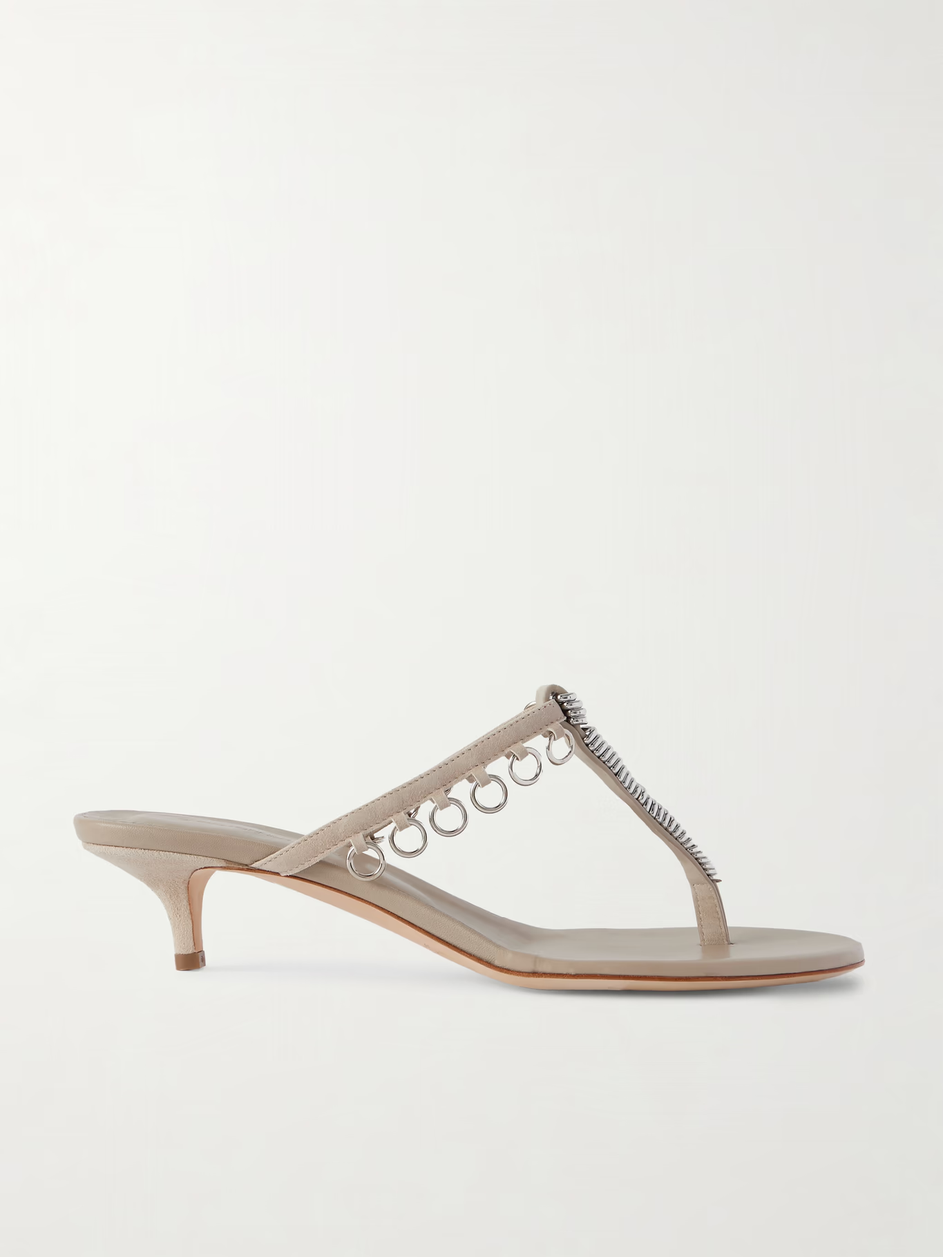 Christopher Esber, Pierced Embellished Suede Sandals