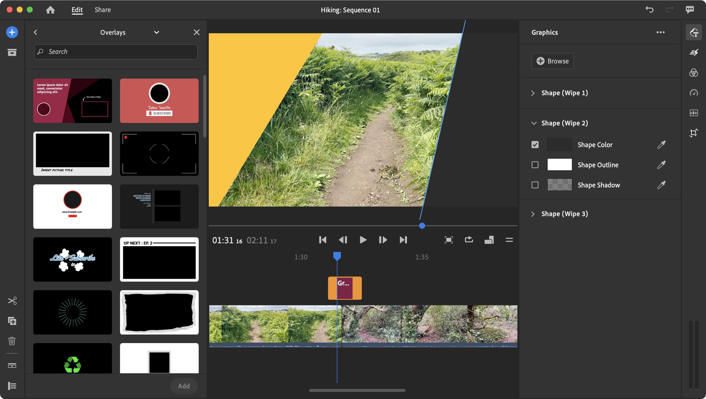 Adobe Premiere Rush during our review