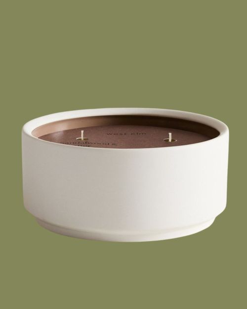 Sandalwood & Leather Triple Wick Candle