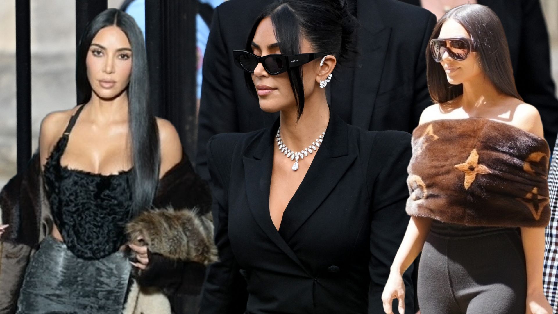 sachin and babi light blue dress Kim Kardashian Wedding Weekend: White Beaded Balmain Dress on a Girls'  Night in Paris