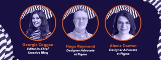 Headshots of panelists from the Creative Bloq and Figma UI and UX webinar