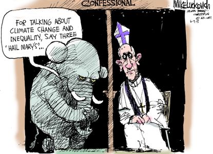 Editorial cartoon GOP Climate Change