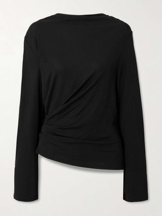 Croisière Open-Back Draped Jersey Top