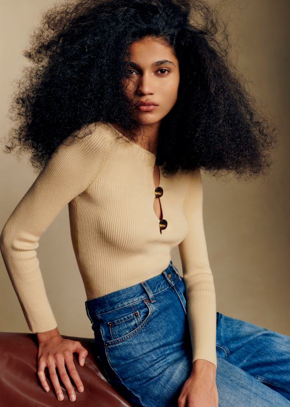 Megane Jumper - Cream - Merino Wool - S&amp;eacute;zane