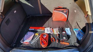 Lifeline Premium Excursion Road Kit in trunk