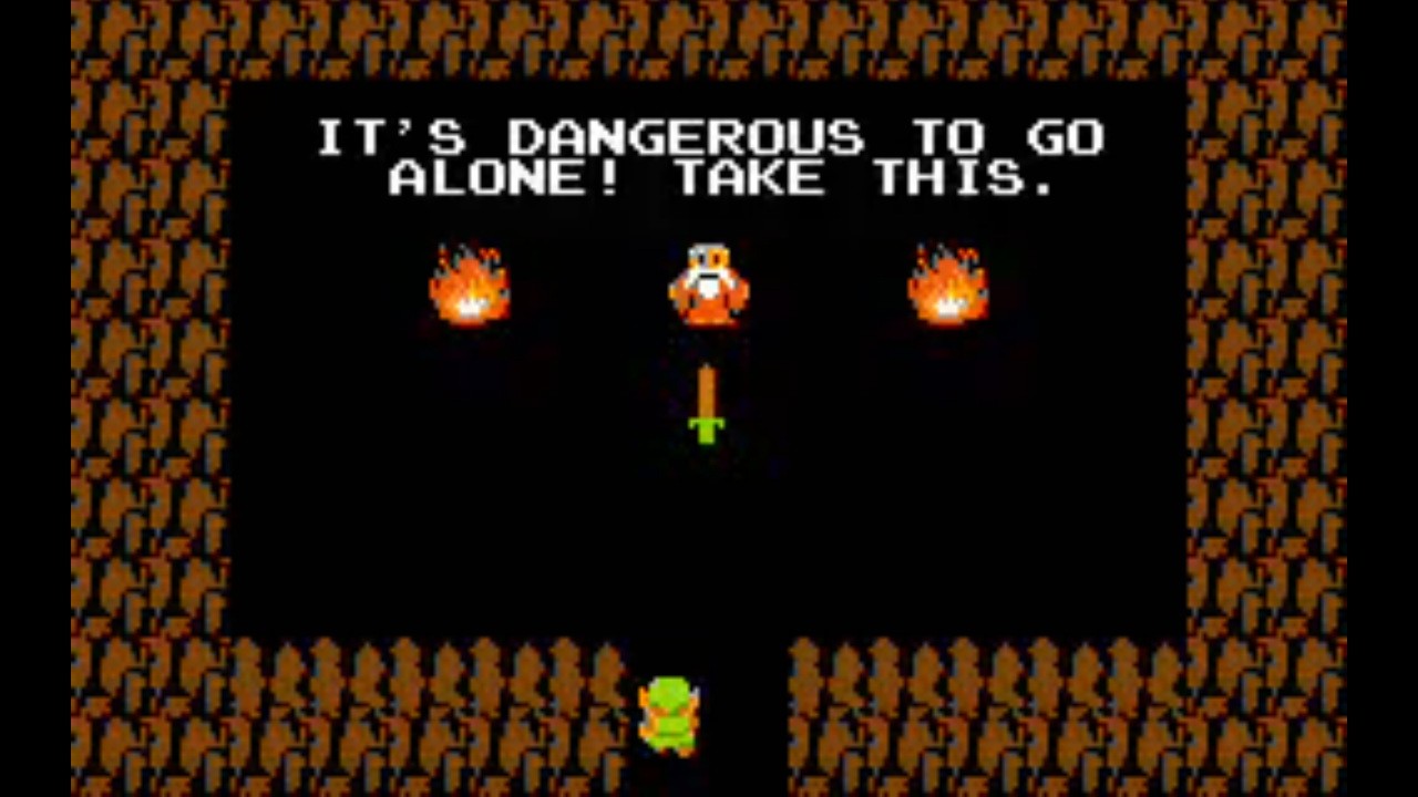 The old man in the first The Legend of Zelda
