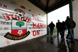Fans were also back at Southampton for the visit of Leeds