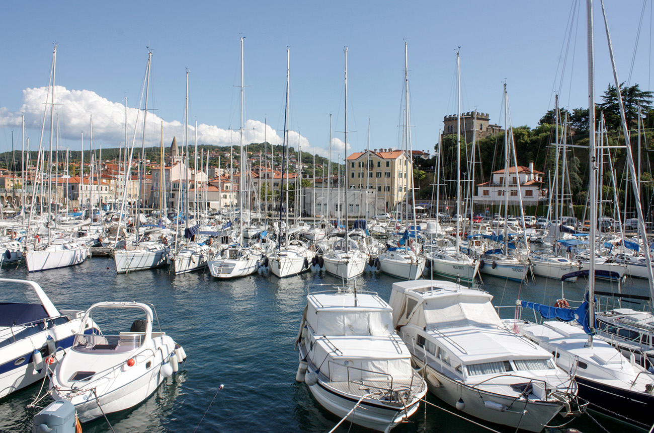 Boats in Muggia harbour
