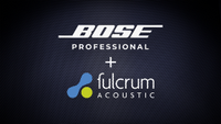 The Bose Professional and Fulcrum Acoustic logos after the acquisition.