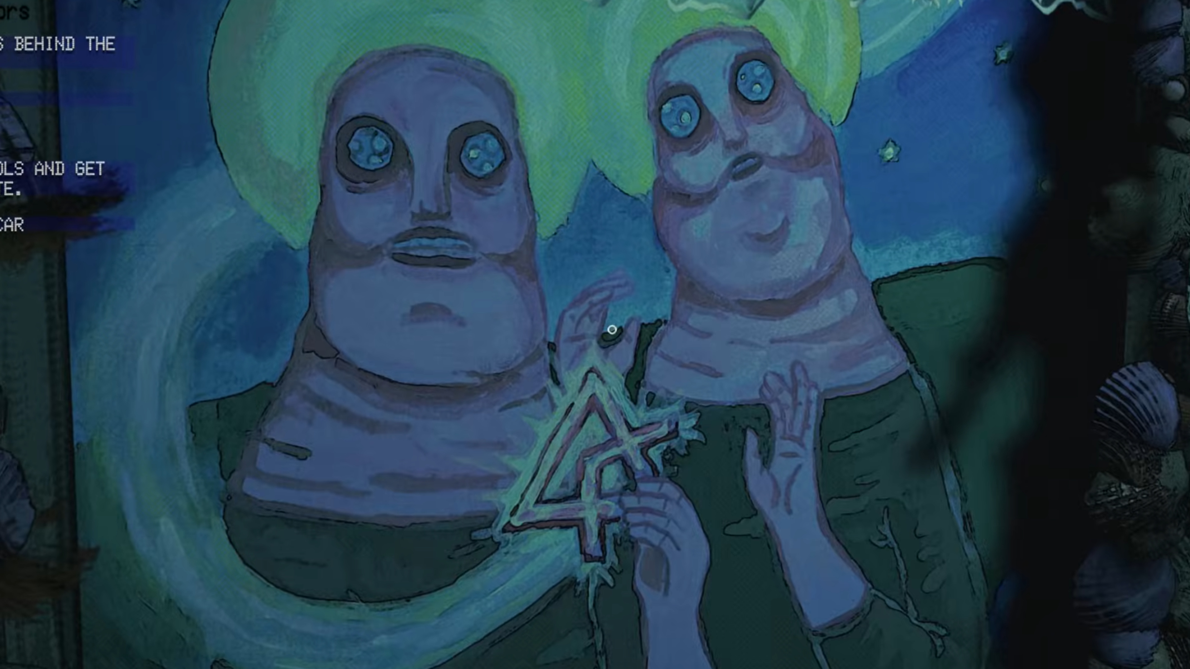 Hoarder trailer still - couple of aliens or something